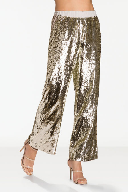 sequin palazzo pants